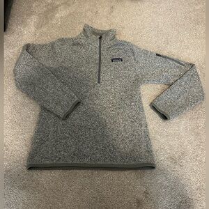 Patagonia Womens’s Better Swester Zip-Up Fleece Pullover in Heather Gray Size S
